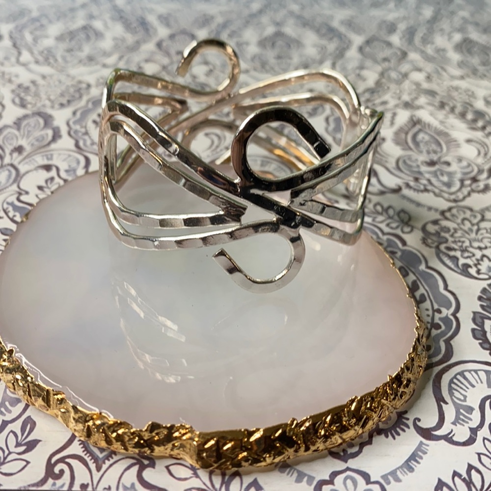 Silver Tone Cuff Bracelet